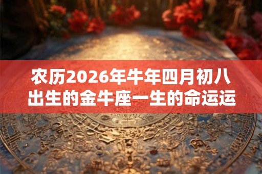农历2026年牛年四月初八出生的金牛座一生的命运运势如何