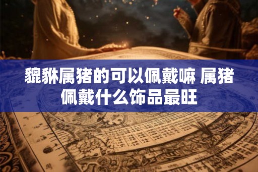 貔貅属猪的可以佩戴嘛 属猪佩戴什么饰品最旺