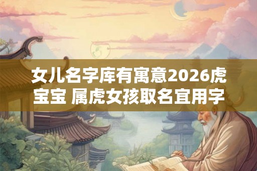 女儿名字库有寓意2026虎宝宝 属虎女孩取名宜用字