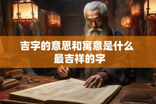 吉字的意思和寓意是什么 最吉祥的字 吉字的意思和寓意是什么 最吉祥的字