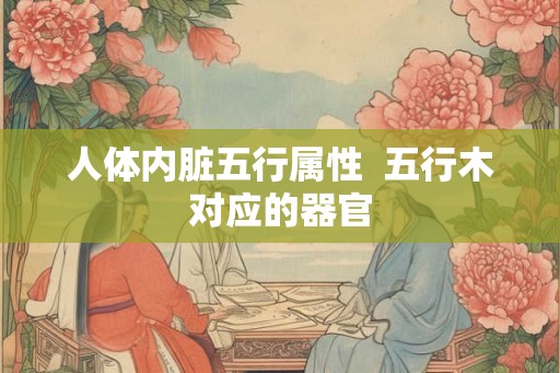 人体内脏五行属性  五行木对应的器官