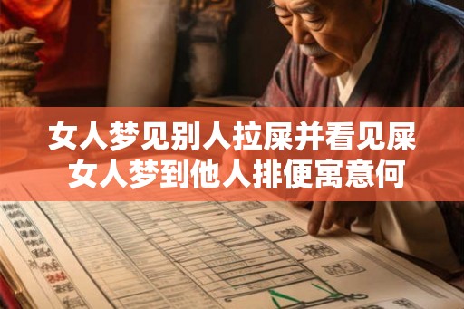 女人梦见别人拉屎并看见屎 女人梦到他人排便寓意何