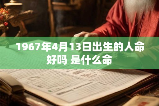 1967年4月13日出生的人命好吗 是什么命