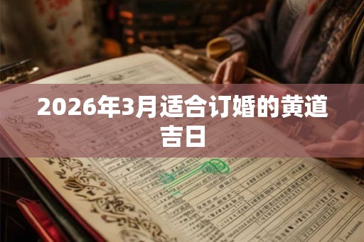 2026年3月适合订婚的黄道吉日