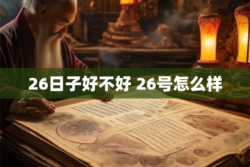 26日子好不好 26号怎么样