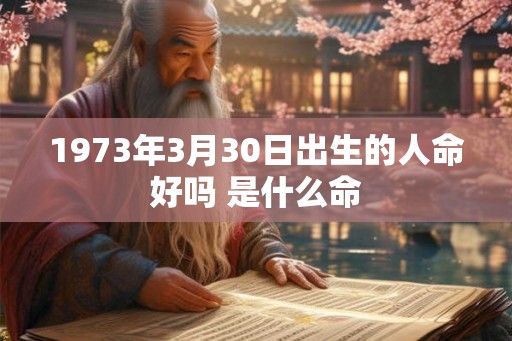 1973年3月30日出生的人命好吗 是什么命