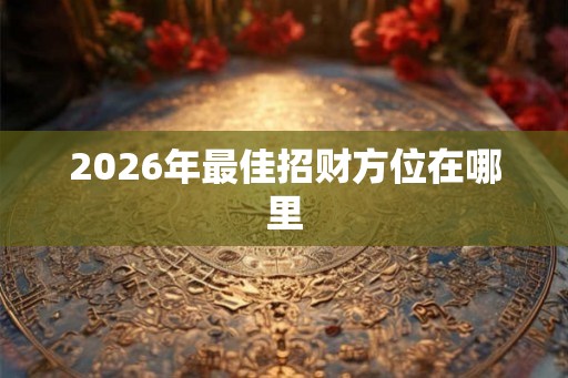 2026年最佳招财方位在哪里