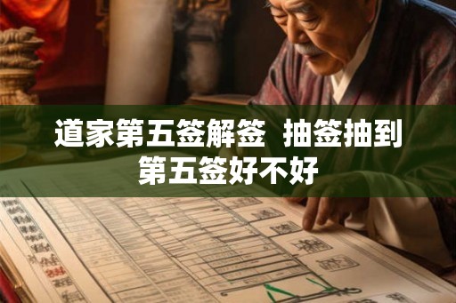 道家第五签解签  抽签抽到第五签好不好