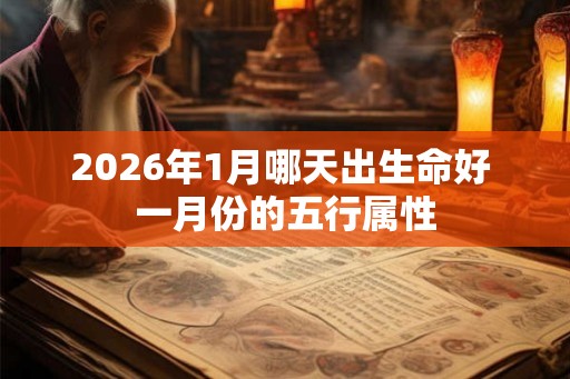 2026年1月哪天出生命好 一月份的五行属性