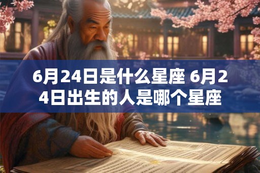 6月24日是什么星座 6月24日出生的人是哪个星座