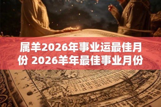 属羊2026年事业运最佳月份 2026羊年最佳事业月份