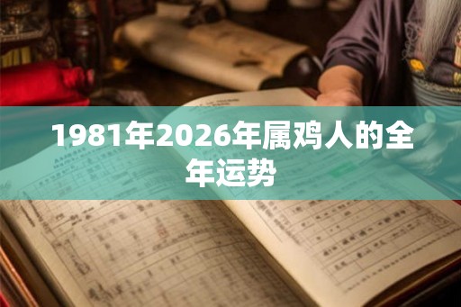 1981年2026年属鸡人的全年运势