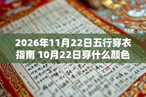 2026年11月22日五行穿衣指南 10月22日穿什么颜色的衣服