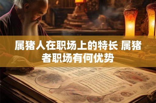 属猪人在职场上的特长 属猪者职场有何优势