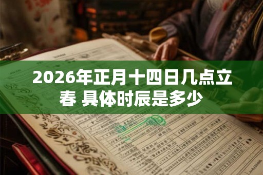 2026年正月十四日几点立春 具体时辰是多少 2026年正月十四日几点立春 具体时辰是多少