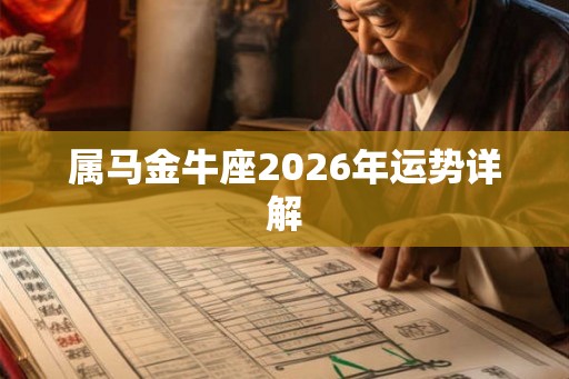 属马金牛座2026年运势详解 属马金牛座2026年运势详解