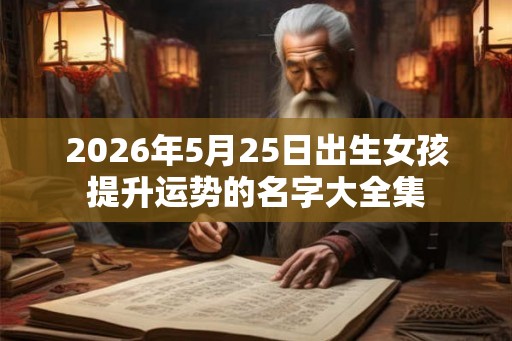 2026年5月25日出生女孩提升运势的名字大全集