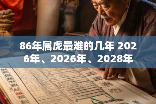 86年属虎最难的几年 2026年、2026年、2028年 86年属虎最难的几年 2026年、2026年、2028年