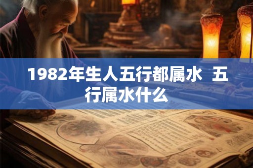 1982年生人五行都属水  五行属水什么