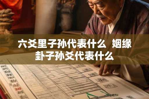 六爻里子孙代表什么  姻缘卦子孙爻代表什么