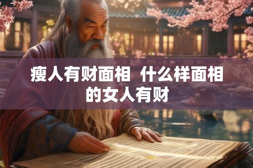 瘦人有财面相  什么样面相的女人有财