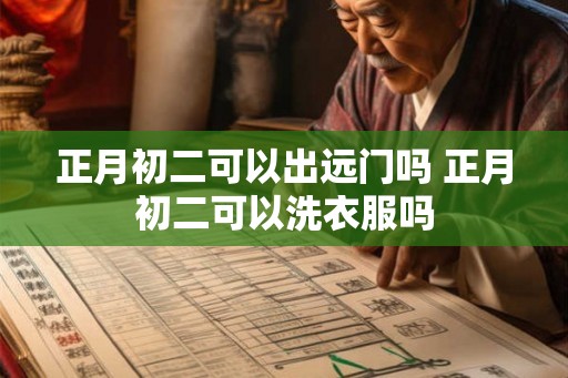 正月初二可以出远门吗 正月初二可以洗衣服吗