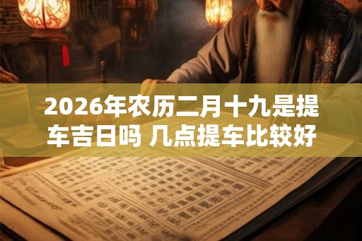2026年农历二月十九是提车吉日吗 几点提车比较好