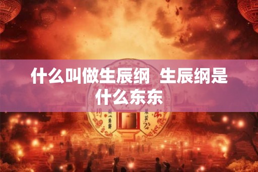 什么叫做生辰纲  生辰纲是什么东东