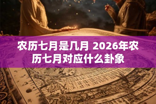 农历七月是几月 2026年农历七月对应什么卦象