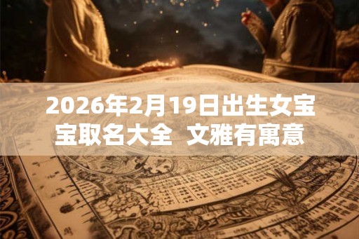 2026年2月19日出生女宝宝取名大全  文雅有寓意