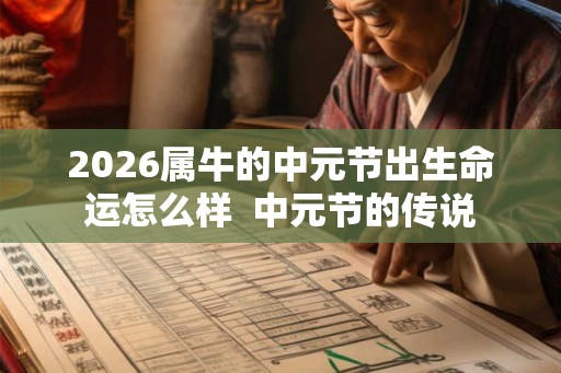 2026属牛的中元节出生命运怎么样  中元节的传说