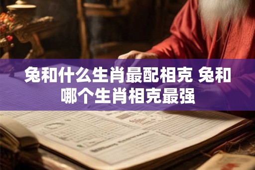 兔和什么生肖最配相克 兔和哪个生肖相克最强