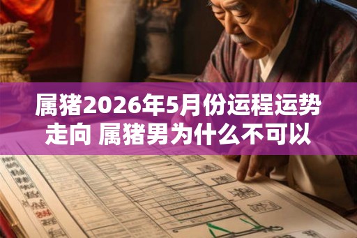 属猪2026年5月份运程运势走向 属猪男为什么不可以带蛇