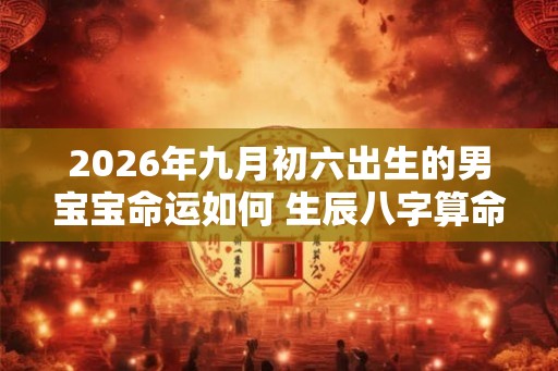 2026年九月初六出生的男宝宝命运如何 生辰八字算命