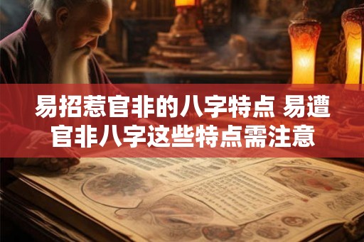 易招惹官非的八字特点 易遭官非八字这些特点需注意