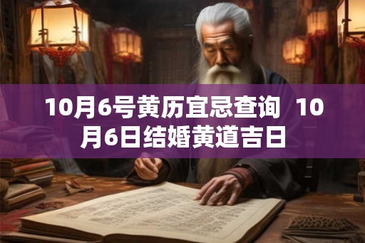 10月6号黄历宜忌查询  10月6日结婚黄道吉日