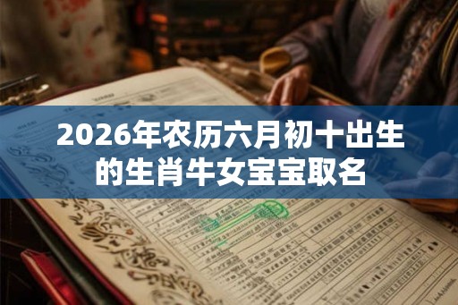 2026年农历六月初十出生的生肖牛女宝宝取名 2026年农历六月初十出生的生肖牛女宝宝取名