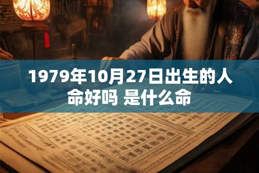 1979年10月27日出生的人命好吗 是什么命