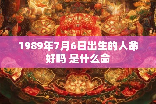 1989年7月6日出生的人命好吗 是什么命
