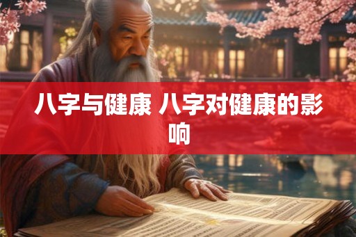 八字与健康 八字对健康的影响