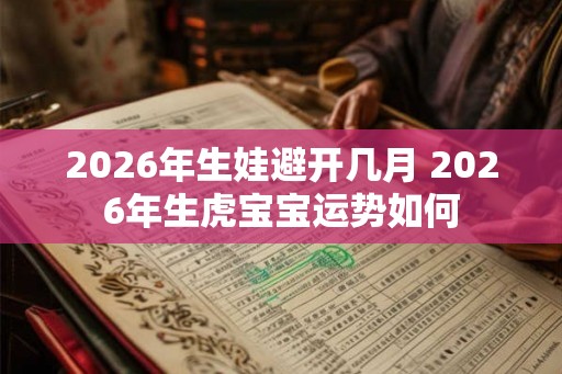 2026年生娃避开几月 2026年生虎宝宝运势如何