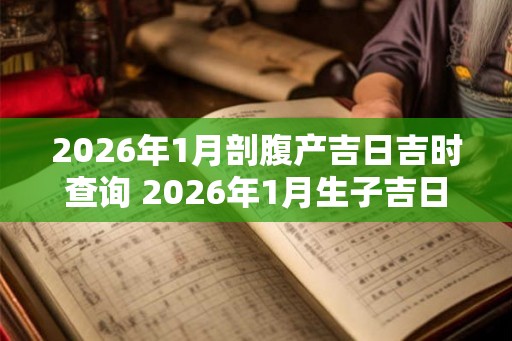 2026年1月剖腹产吉日吉时查询 2026年1月生子吉日
