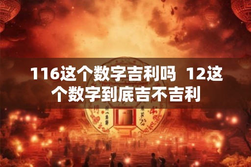 116这个数字吉利吗  12这个数字到底吉不吉利