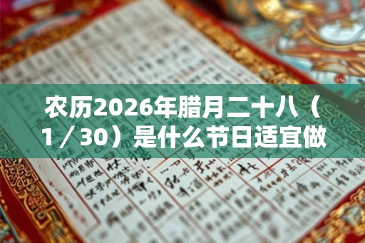 农历2026年腊月二十八（1／30）是什么节日适宜做什么