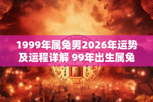 1999年属兔男2026年运势及运程详解 99年出生属兔人2026全年每月运势男性