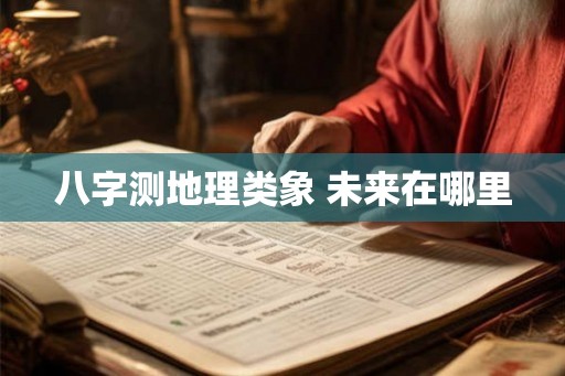 八字测地理类象 未来在哪里