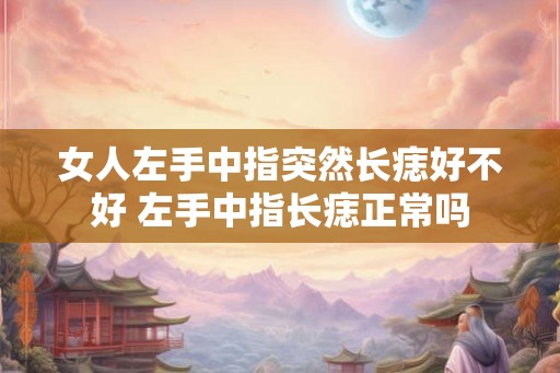 女人左手中指突然长痣好不好 左手中指长痣正常吗