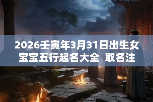 2026壬寅年3月31日出生女宝宝五行起名大全  取名注意事项