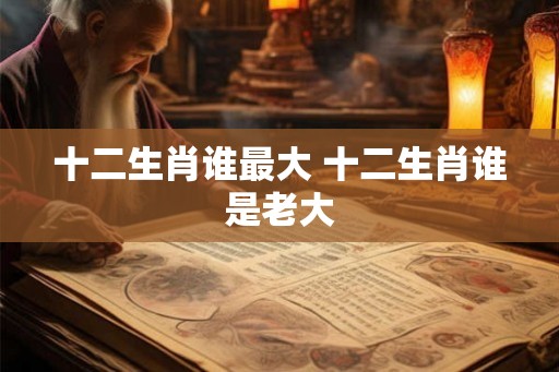 十二生肖谁最大 十二生肖谁是老大 十二生肖谁最大 十二生肖谁是老大