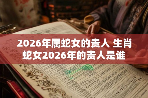 2026年属蛇女的贵人 生肖蛇女2026年的贵人是谁